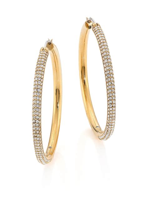 michael kors earrings gold hoops.